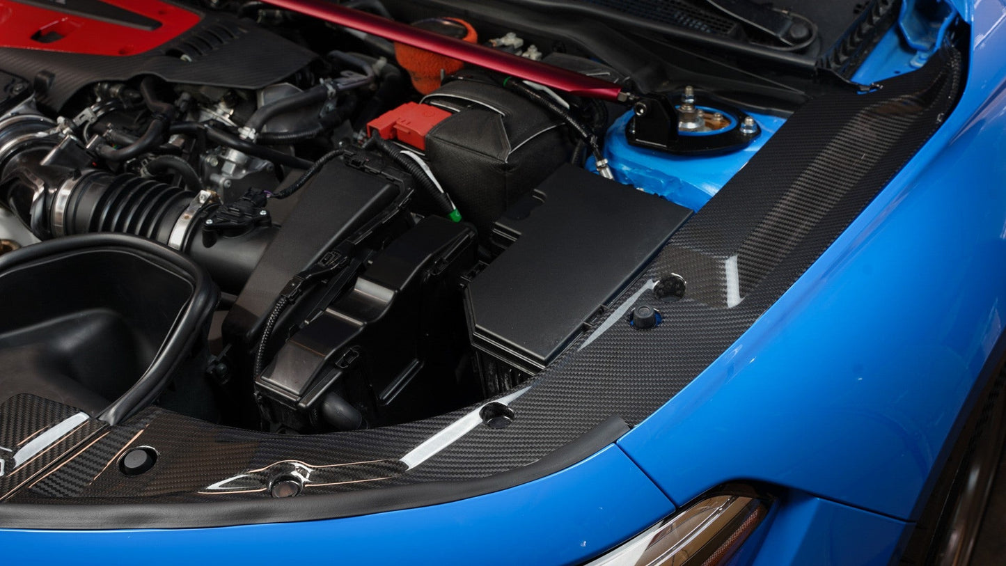 Carbon Fiber Honda FL5 Civic Type R Carbon Fiber Radiator Cooling Plates 2023 - Current