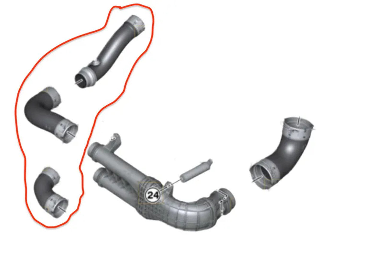 FTP S58 Turbo Outlet hot side Charge Pipe (Lite)
