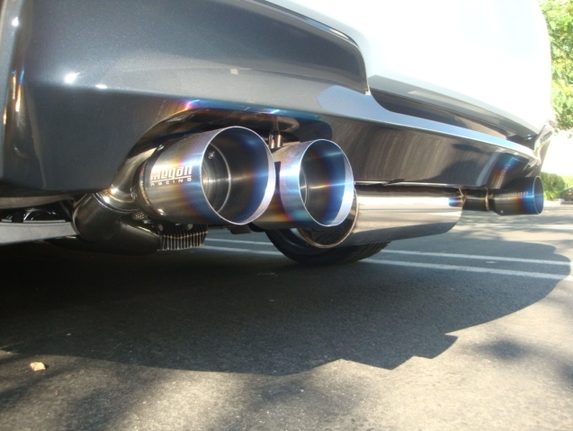 Megan Racing - BMW E82 1M 11-12 – Supremo Exhaust System – Burnt Rolled Tips – MR-ABE-BE821M-VO+M
