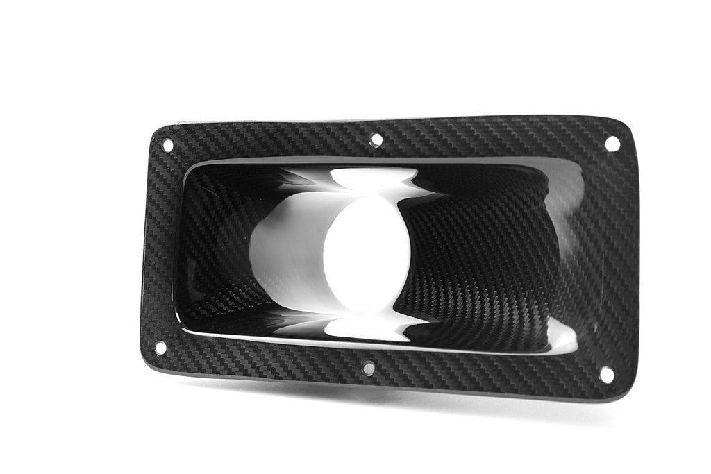 Universal Fitment 9.25" X 4.75" Carbon Fiber Air Inlet Duct w/ Flange