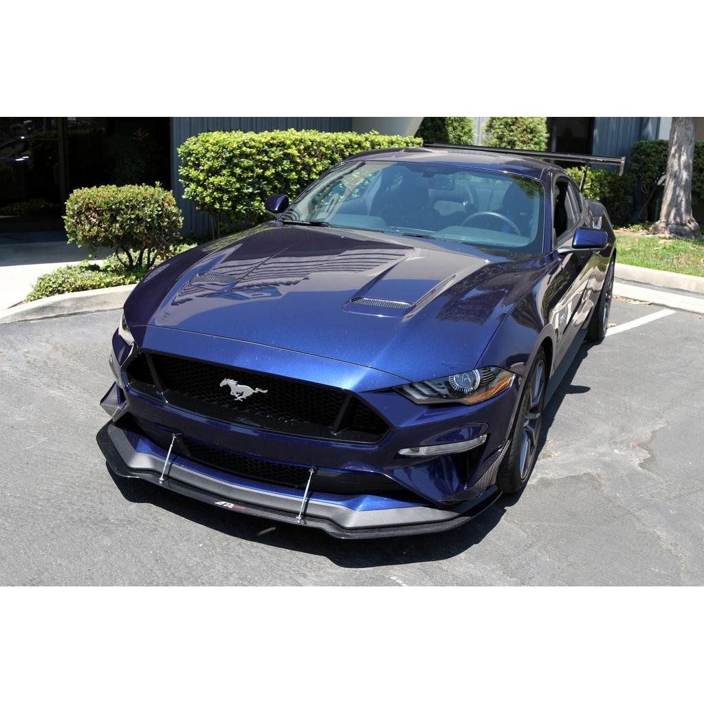 Ford Mustang S550 Carbon Fiber Front Bumper Canards 2018-2023