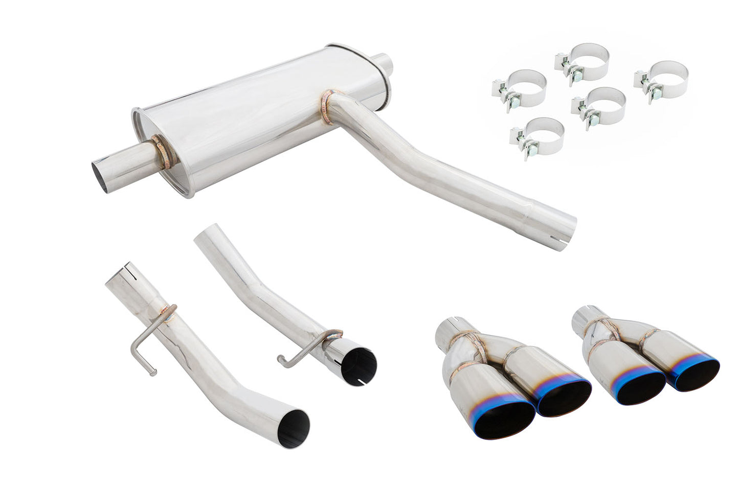 Megan Racing - Mercedes Benz CLA250 ’14-’18 (Excludes 4matic Models) – Burnt Rolled Tips – MR-ABE-MBC117-VO