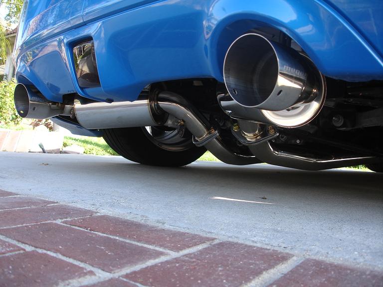 Megan Racing - Nissan 370Z 2009+ – Stainless Rolled Tips – Drift Spec – MR-CBS-N7Z09-DS-R+M
