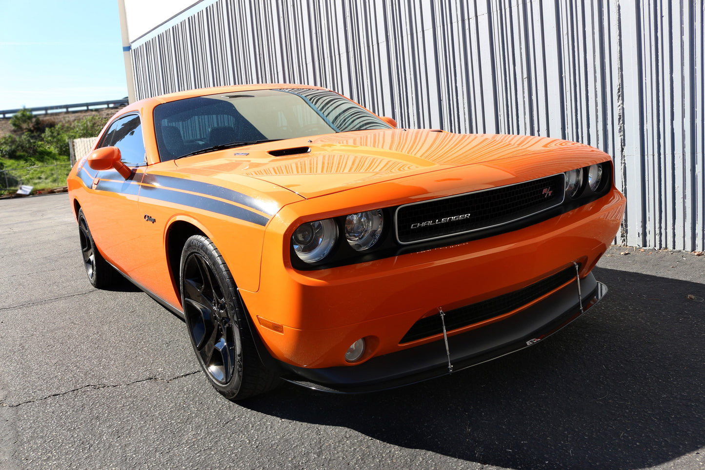 Dodge Challenger RT/ SXT Carbon Fiber Front Wind Splitter 2011 - 2014
