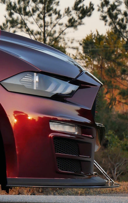 Ford Mustang S550 Carbon Fiber Front Wind Splitter 2018-2023