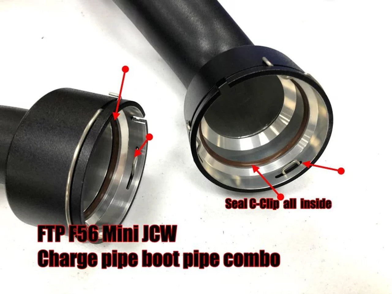 FTP Mini JCW V2 F56 B48 Charge Pipe+Boost Pipe V2 (X1 / 2AT / 2GT)
