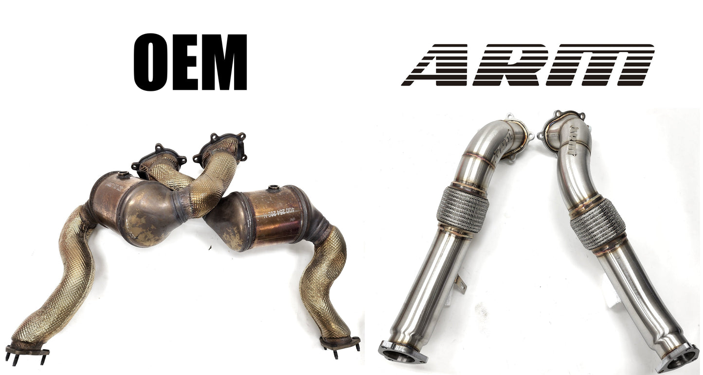 Audi 4.0T Downpipes - S6 S7 RS7 A8 S8 - ARM Motorsports