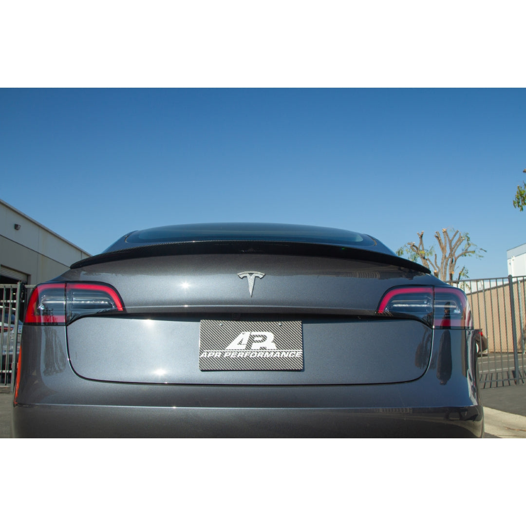 Tesla Model 3 Carbon Fiber Rear Deck Spoiler 2017 - 2023