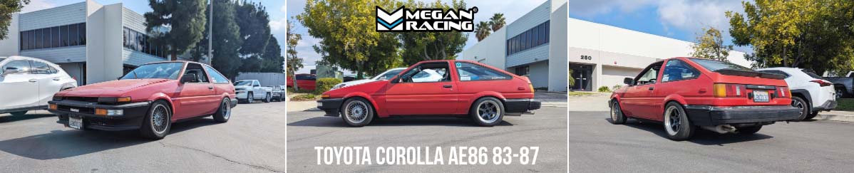 Megan Racing - Toyota Corolla 83-87 RWD AE86 Track Series (True Coilover Rear Conversion) – MR-CDK-AE86-TS-V2