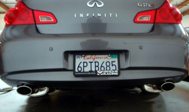 Megan racing - Infiniti G35 07-08 / G37 Sedan 09-13 – Stainless Rolled Tips – OE-RS – MR-CBS-IG094D-SRT-RR+RL+M