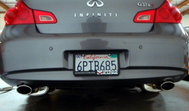 Megan Racing - G37 Sedan 08-13 EO-RS Exhaust System – Burnt Rolled Tips – MR-CBS-IG094D-VO-RR+RL+M