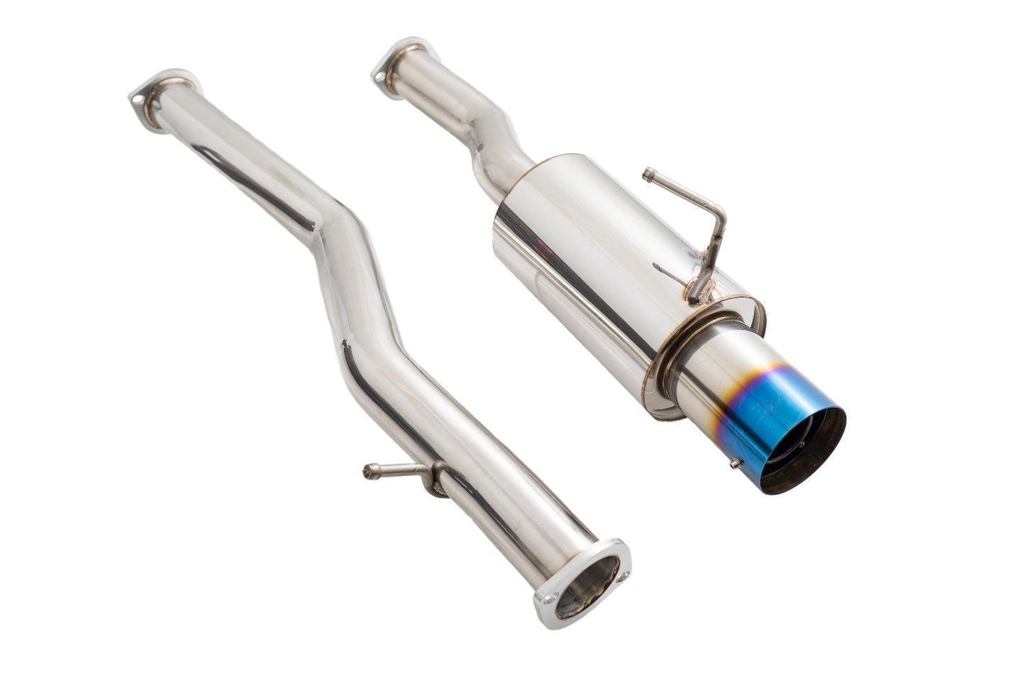 Megan Racing - Infiniti G37 08-13 / Q60 14-15 (Coupe, RWD) Single Exit Exhaust System – Blue Tip – MR-CBS-N7Z-DS-BT + LWT-XT-1610