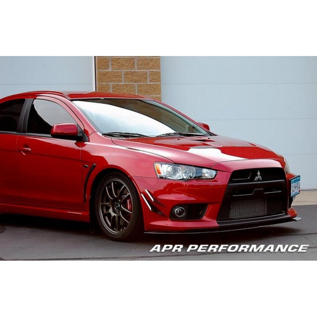 Mitsubishi Evolution X (Evo X) Stock Bumper Carbon Fiber Front Wind Splitter 2008-2016