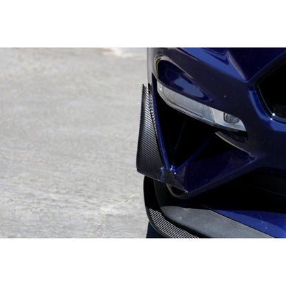 Ford Mustang S550 Carbon Fiber Front Bumper Canards 2018-2023