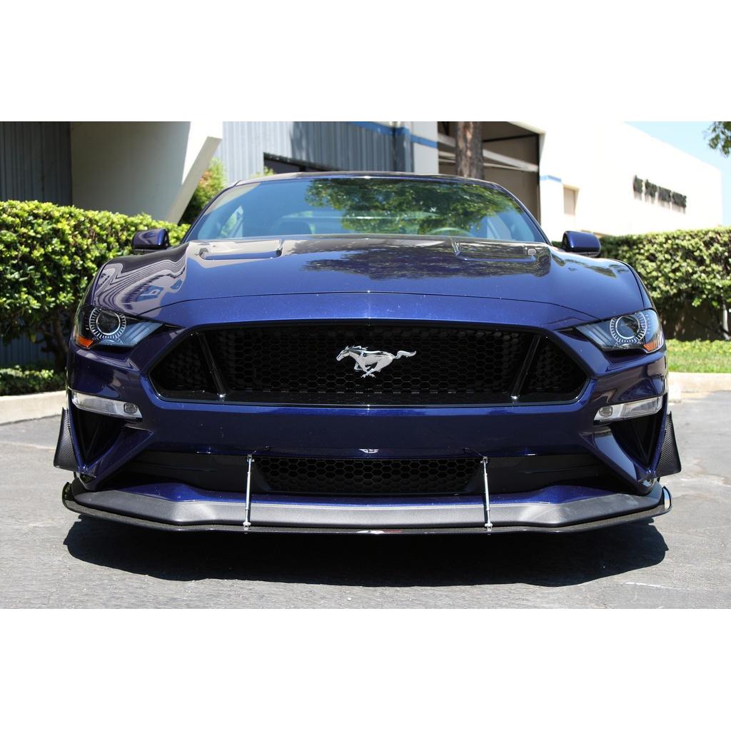 Ford Mustang S550 Carbon Fiber Front Bumper Canards 2018-2023
