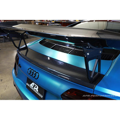 Audi R8 GTC-500 Carbon Fiber Adjustable Wing and Trunk Panel Replacement 2016-2022