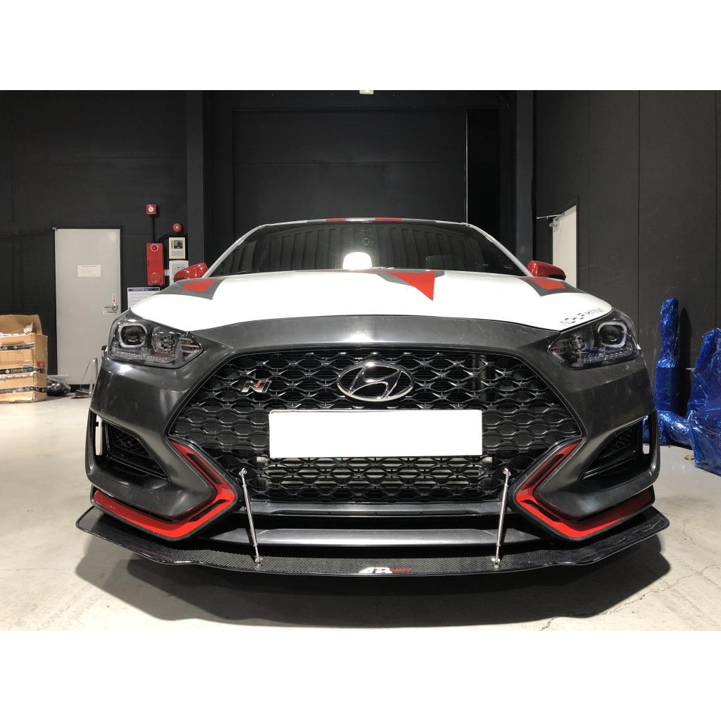 Hyundai Veloster N Carbon Fiber Front Wind Splitter 2019-2022