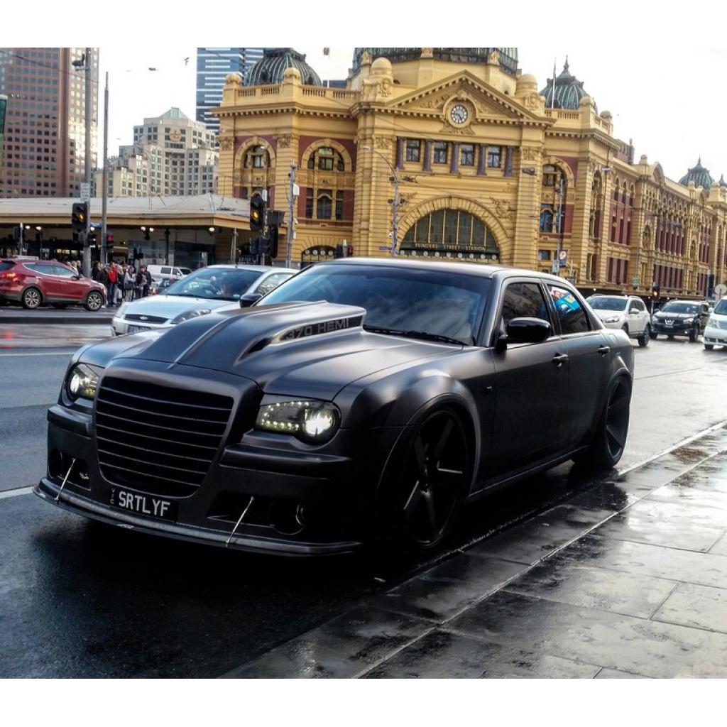 Chrysler 300C SRT8 Carbon Fiber Front Wind Splitter 2004-2010