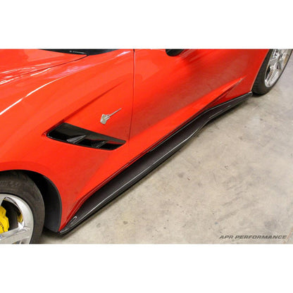 Chevrolet Corvette C7 C7 Z06 Carbon Fiber Side Rocker Extensions/ Side Skirt