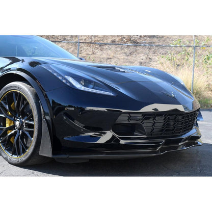 Chevrolet Corvette C7 Z06 Carbon Fiber Front Bumper Canards and Spats