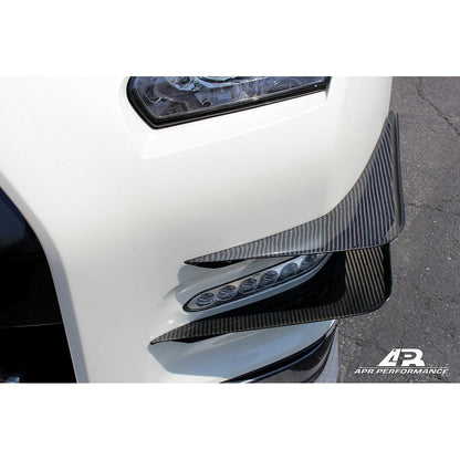 Nissan GTR R35 Front Bumper Carbon Fiber Canards 2012-2016