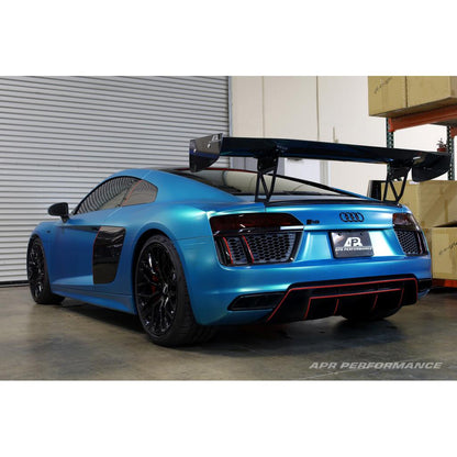 Audi R8 GTC-500 Carbon Fiber Adjustable Wing and Trunk Panel Replacement 2016-2022