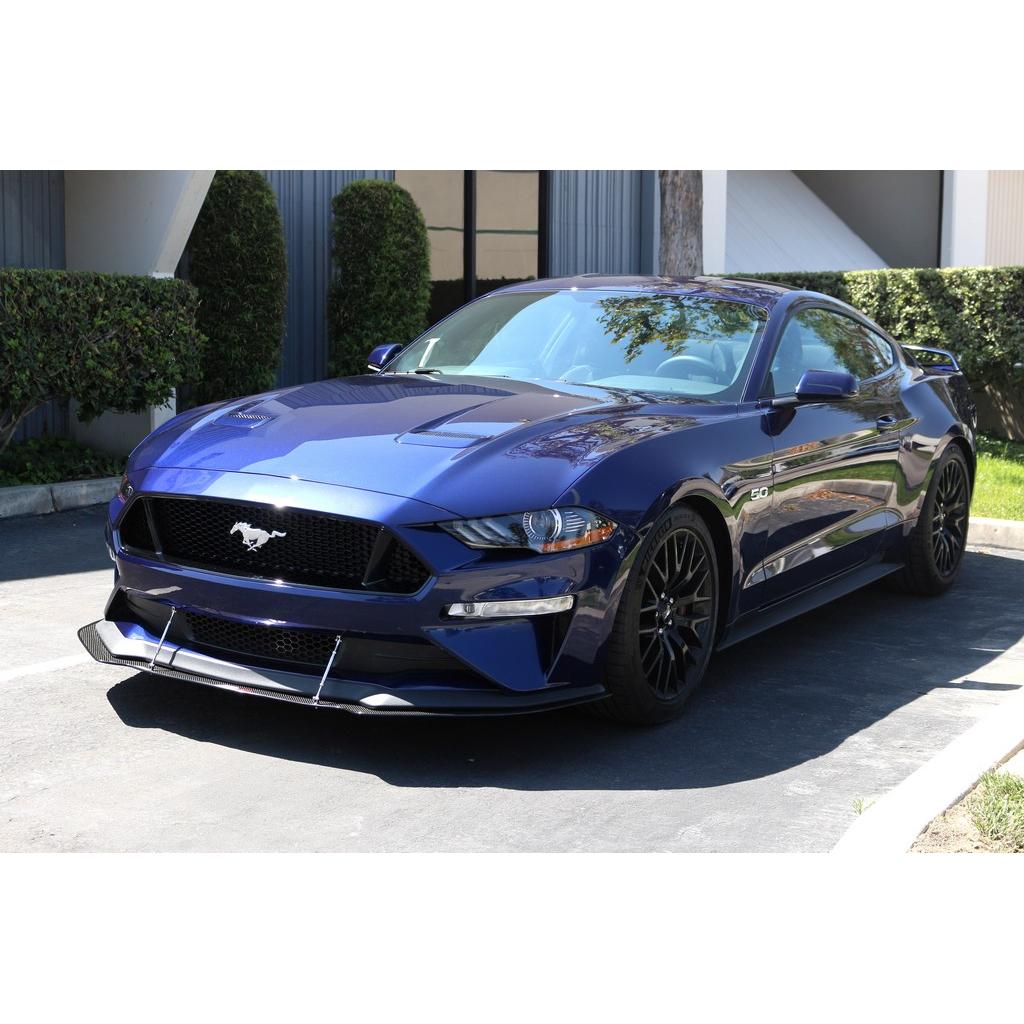 Ford Mustang S550 Carbon Fiber Front Wind Splitter 2018-2023