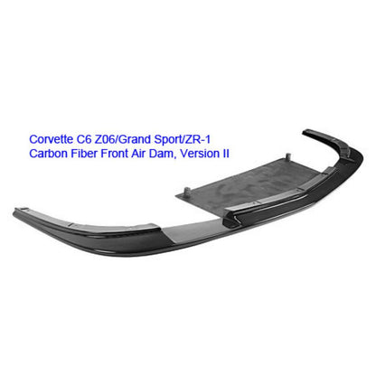Chevrolet Corvette C6 Z06 Carbon Fiber Front Air Dam/ Lip Version 2 (Z06 / Grand Sport only)