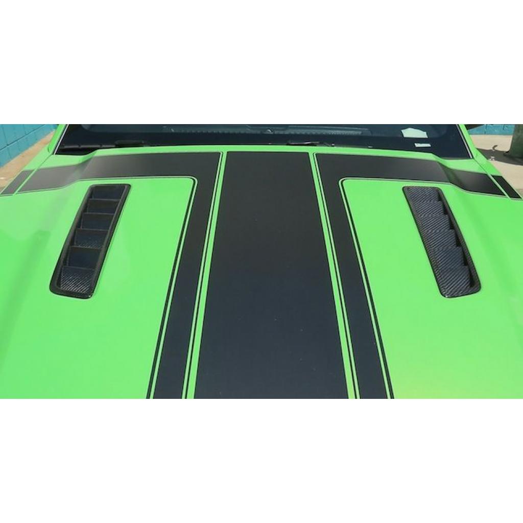 Carbon Fiber Ford Mustang GT Hood Vents 2013-14