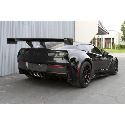 Chevrolet Corvette C7 Z06 / Grand Sport GTC-500 Chassis Mount Carbon Fiber Adjustable Wing