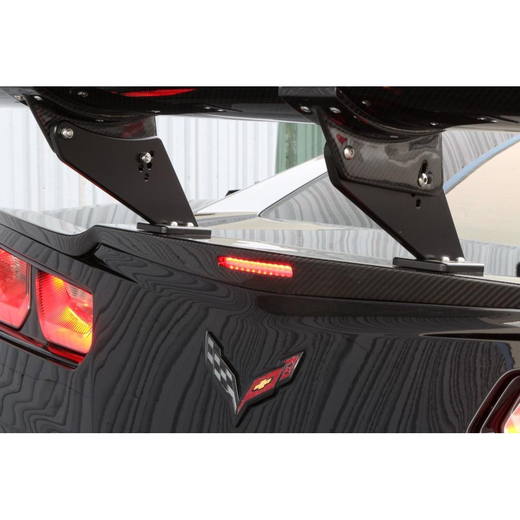 Chevrolet Corvette C7 Z06 / Grand Sport GTC-500 Chassis Mount Carbon Fiber Adjustable Wing