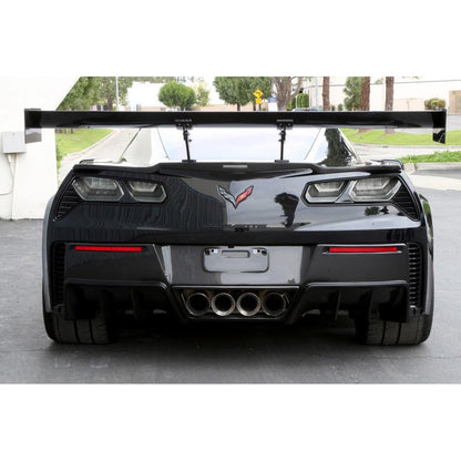 Chevrolet Corvette C7 Z06 / Grand Sport GTC-500 Chassis Mount Carbon Fiber Adjustable Wing