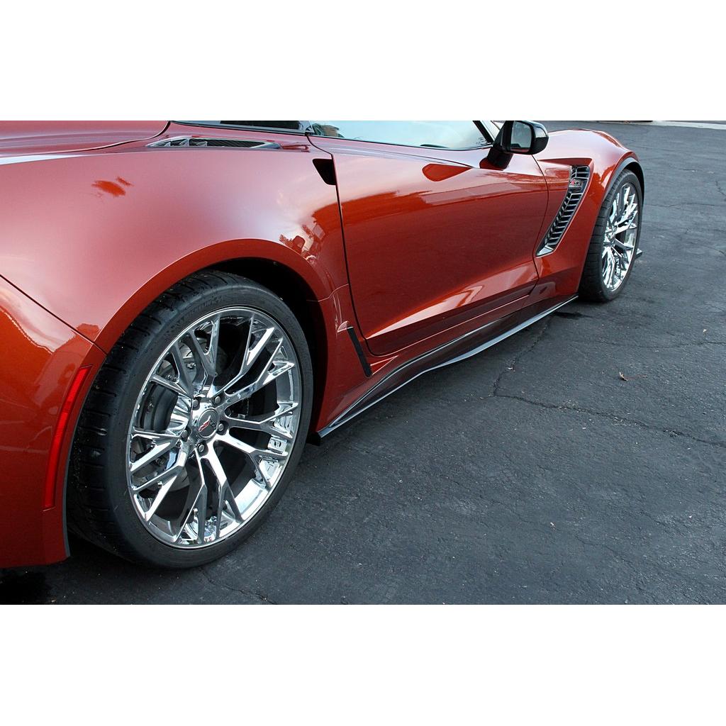 Chevrolet Corvette C7 C7 Z06 Carbon Fiber Side Rocker Extensions/ Side Skirt