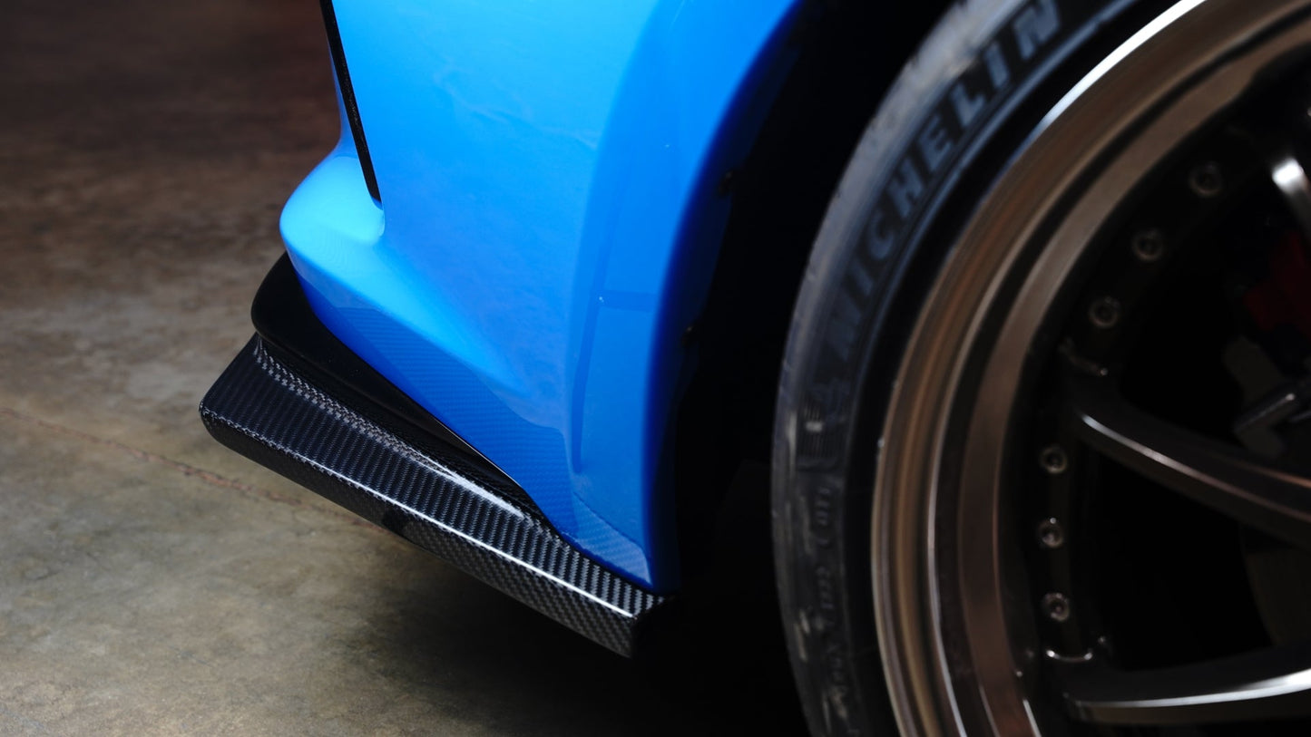 Carbon Fiber Honda FL5 Civic Type R Rear Bumper Skirts 2023 - Current