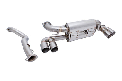 Megan Racing - BMW E82 1M 2011+ – Supremo Exhaust System – Stainless Rolled Tips – MR-ABE-BE821M-SRT+M