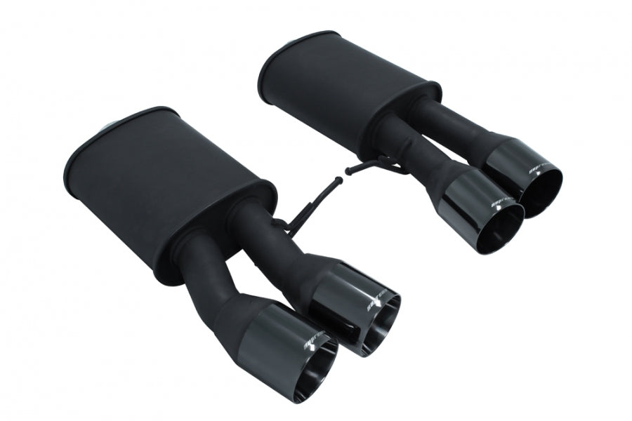 megan Racing - Supremo Exhaust System for BMW F06 M6 Gran Coupe 14-19 / F13 M6 Coupe 13-19 – Black Chrome Rolled Tips – MR-ABE-BF13M6-BC