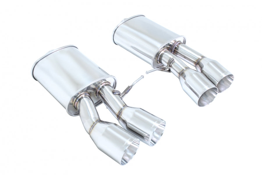 Megan Racing - Supremo Exhaust System for BMW F06 M6 Gran Coupe 14-19 / F13 M6 Coupe 13-19 – Stainless Rolled Tips – MR-ABE-BF13M6-SRT