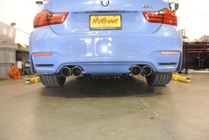 Megan Racing - BMW M3 (F80) 15-19 / M4 (F82) 15-19 – Supremo Exhaust System – Burnt Rolled Tips – MR-ABE-BF82-VO