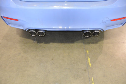 Megan Racing - BMW M3 (F80) 15-19 / M4 (F82) 15-19 – Supremo Exhaust System – Burnt Rolled Tips – MR-ABE-BF82-VO