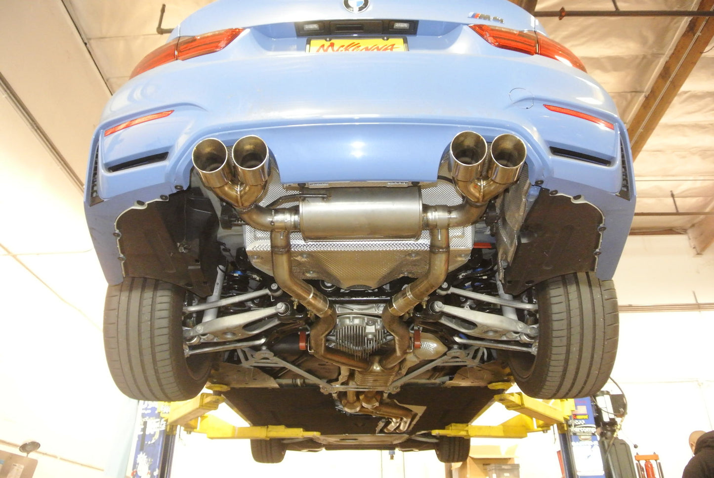 Megan Racing - BMW M3 (F80) 15-19 / M4 (F82) 15-19 – Supremo Exhaust System – Raw Metal Tips – MR-ABE-BF82-RM