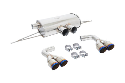 Megan Racing - Supremo Exhaust System for BMW X5M (F85) 2015+ / X6M (F16) 2014+ (Excludes Regular X5/X6) – Burnt Rolled Tips – MR-ABE-BX5M15-VO
