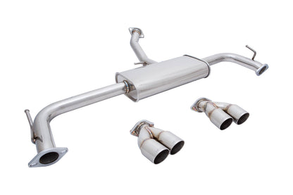Megan Racing - Lexus NX200T 14-20 Exhaust System – Stainless Rolled Tips – MR-ABE-LN15
