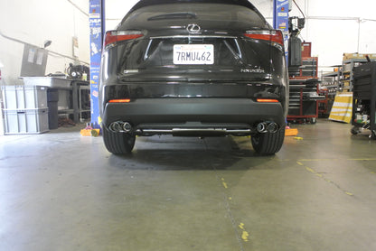 Megan Racing - Lexus NX200T 14-20 Exhaust System – Stainless Rolled Tips – MR-ABE-LN15
