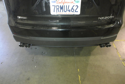 Megan Racing - Lexus NX200T 14-20 Exhaust System – Stainless Rolled Tips – MR-ABE-LN15