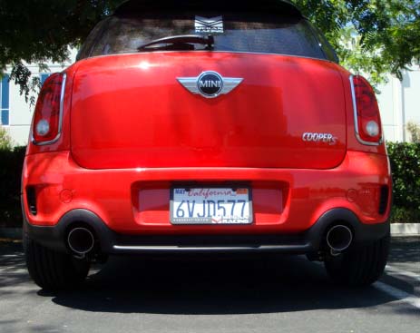 Megan Racing - Mini Countryman R60 11-16 – Burnt Rolled Tips – Axle Back – MR-ABE-MCC11-VO