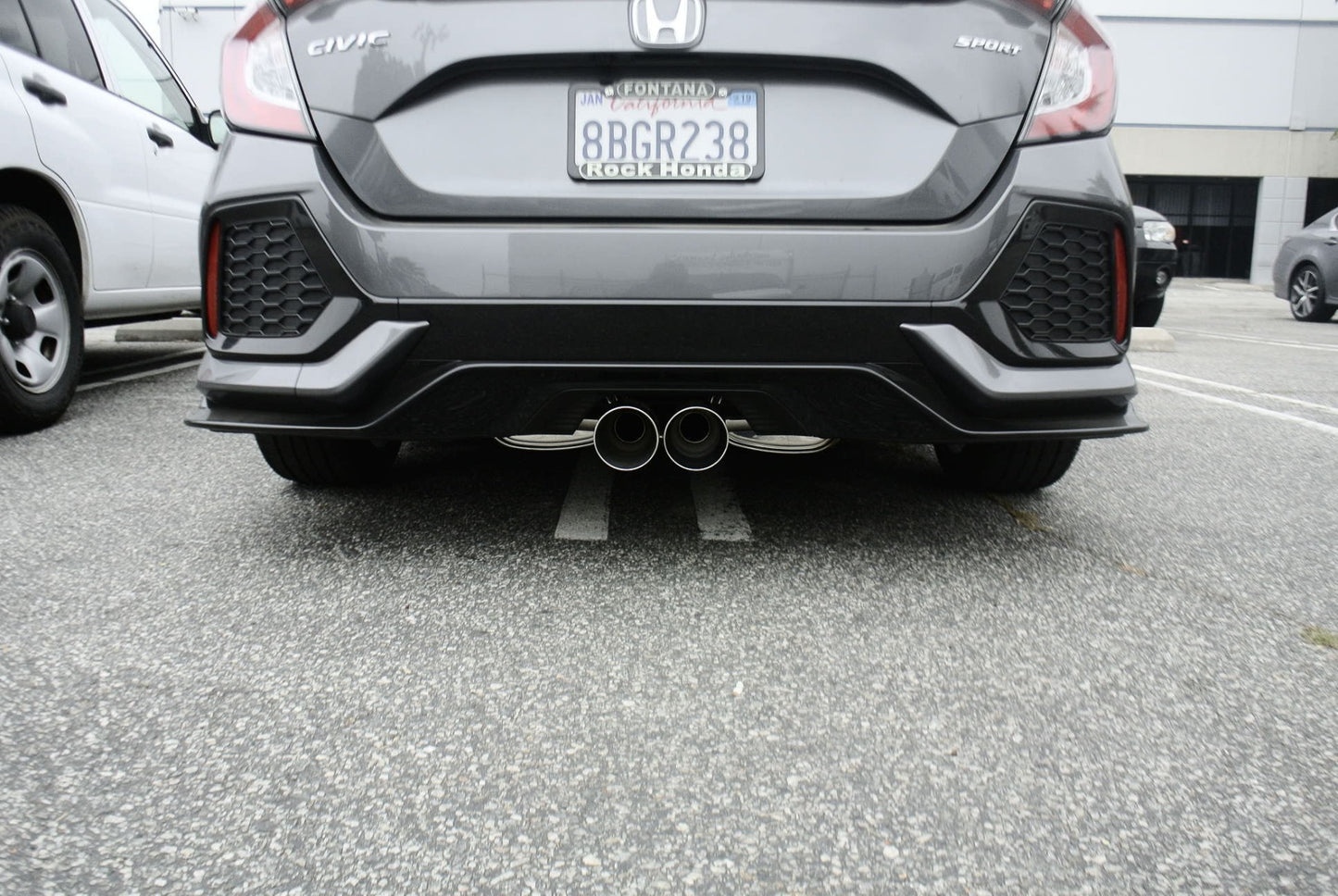 Megan Racing - Honda Civic 16-21 1.5 Turbo 5-Door Hatchback (Sport Trim Only) Cat-Back Exhaust System Burnt-Roll Tip – MR-CBS-HC16T-VO