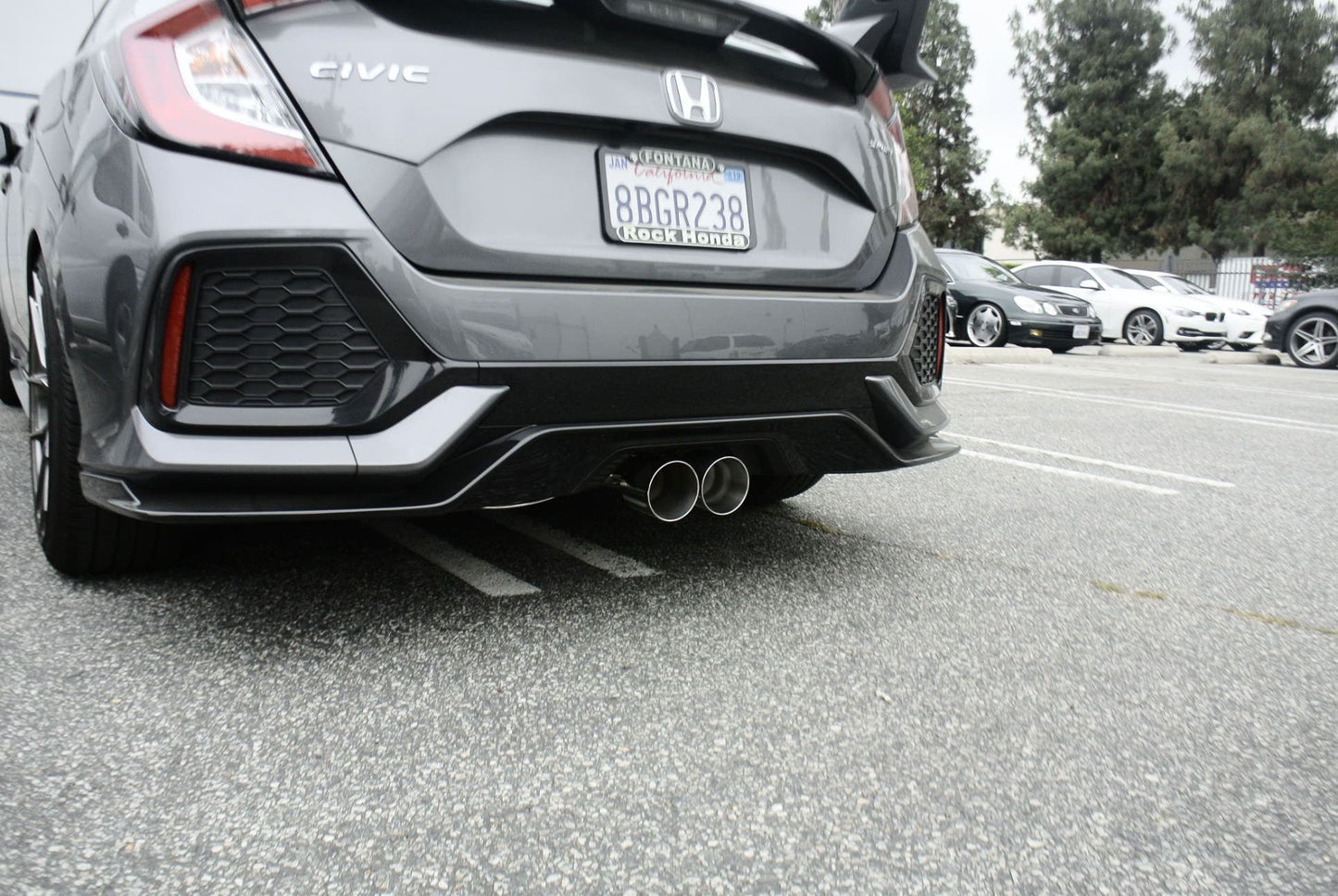 Megan Racing - Honda Civic 16-21 1.5 Turbo 5-Door Hatchback (Sport Trim Only) Cat-Back Exhaust System Burnt-Roll Tip – MR-CBS-HC16T-VO