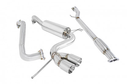 Megan Racing - Hyundai Veloster 2012-2018 Type 2 Exhaust – Stainless Rolled Tips – MR-CBS-HYV11-SRT