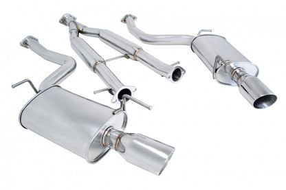 Megan racing - Infiniti G35 07-08 / G37 Sedan 09-13 – Stainless Rolled Tips – OE-RS – MR-CBS-IG094D-SRT-RR+RL+M