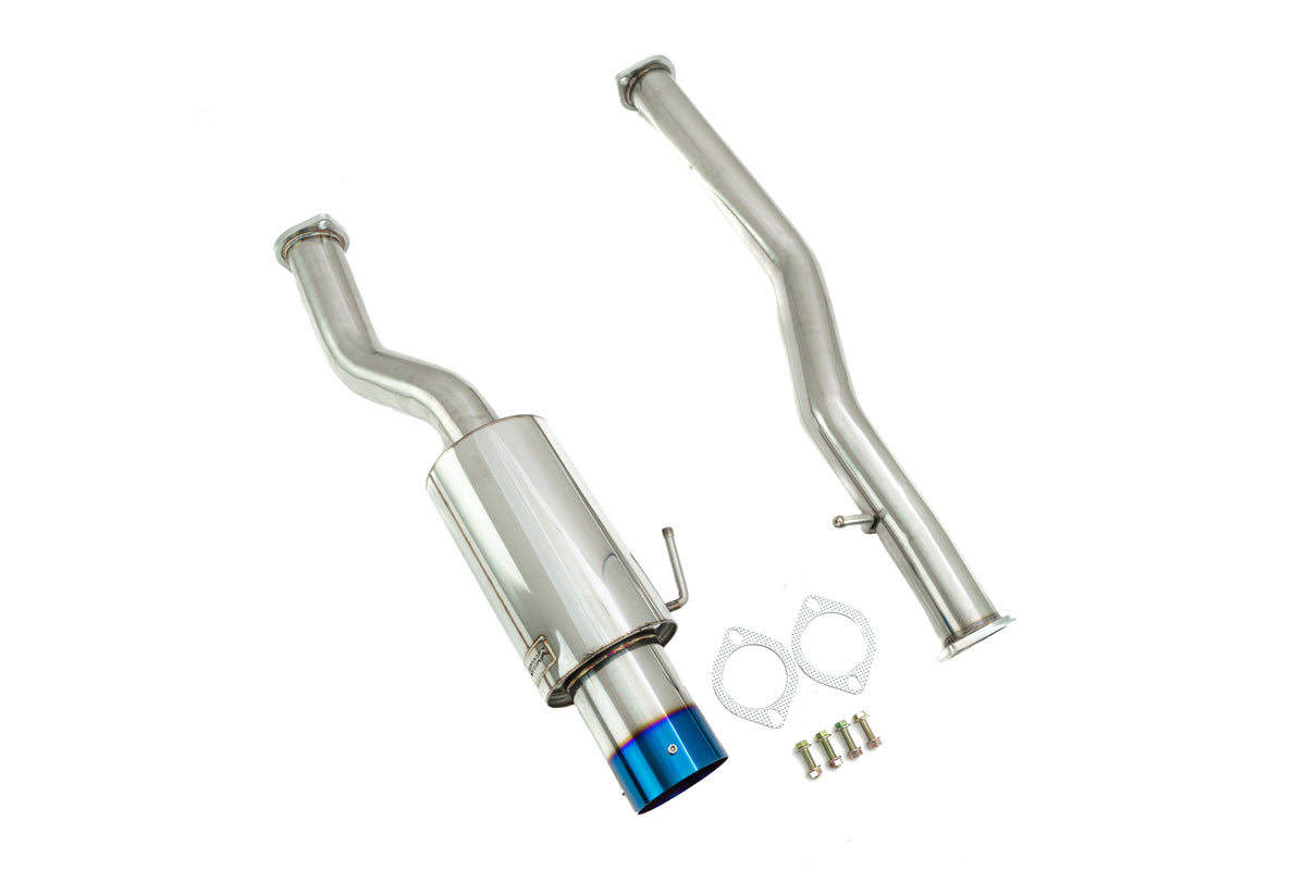 Megan Racing - Infiniti G35 03-07 DS Exhaust System – Blue Tip – MR-CBS-N3Z-DS-BT + MR-XT-1618